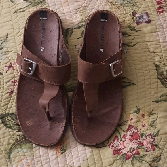 Merrell Move Leather Sandals - Picture 3 of 7